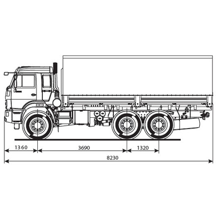 Бортовой автомобиль KAMAZ-43118-50