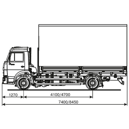 Бортовой автомобиль KAMAZ-4308-69 (G5)