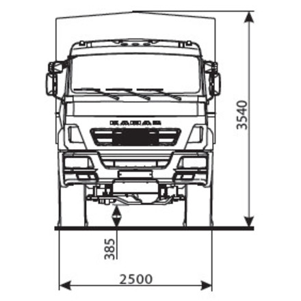 Бортовой автомобиль KAMAZ-43502-66 (D5)