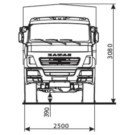 Бортовой автомобиль KAMAZ-5350-66 (D5)