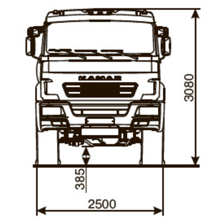 Седельный тягач KAMAZ-53504-50