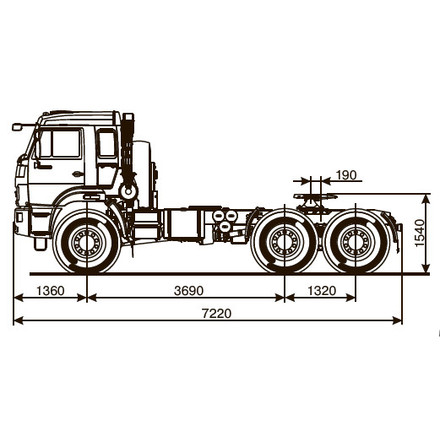 Седельный тягач KAMAZ-53504-50