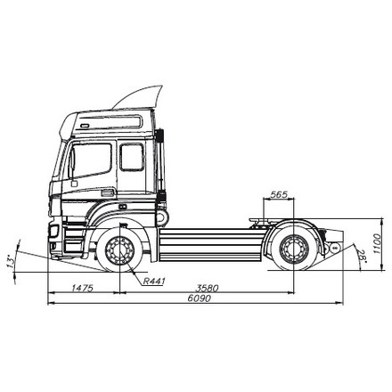 Седельный тягач KAMAZ-5490-68 (T5)