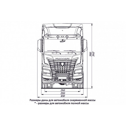 Седельный тягач ГАЗОДИЗЕЛЬНЫЙ KAMAZ-5490 NEO (КПГ)