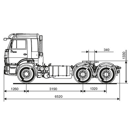 Седельный тягач KAMAZ-65116-48 (A5)