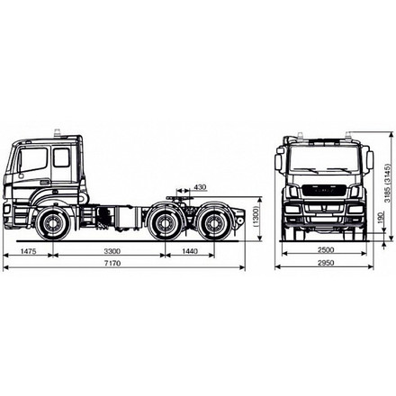 Седельный тягач KAMAZ-65206-87 (S5)