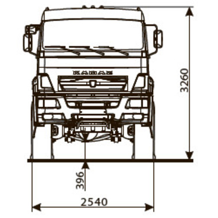 Седельный тягач KAMAZ-65221-53