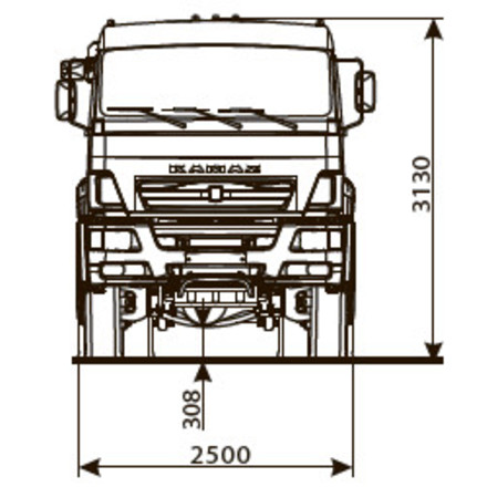 Седельный тягач KAMAZ-65225-53