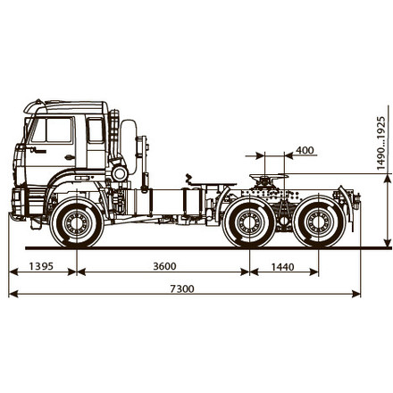 Седельный тягач KAMAZ-65225-53