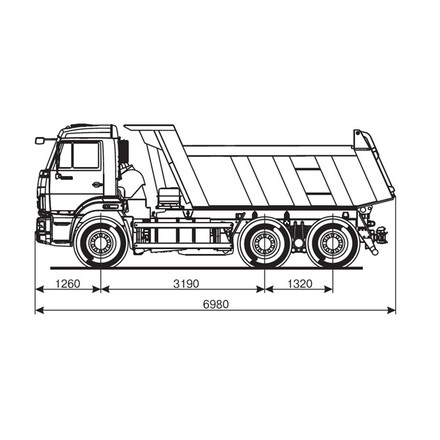 Самосвал KAMAZ-65115-48 (А5)