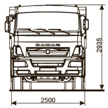 Самосвал KAMAZ-53605-48 (А5)