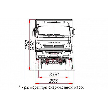 Самосвал KAMAZ-65222-53