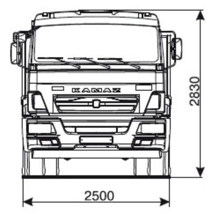 Самосвал KAMAZ-43255-69 (G5)