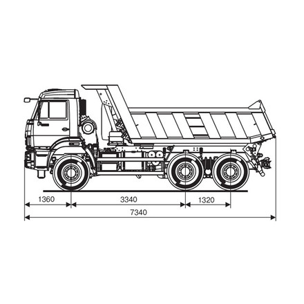 Самосвал KAMAZ-65111-50