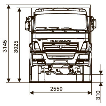 Самосвал KAMAZ-65111-50