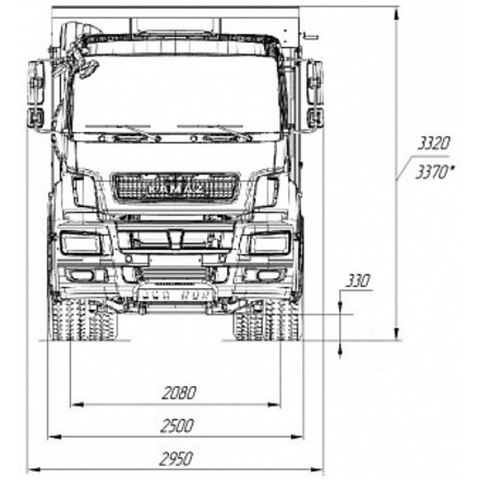 Самосвал KAMAZ-6520-21010-53 