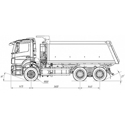 Самосвал KAMAZ-6520-21010-53 