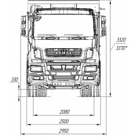 Самосвал KAMAZ-65201-21010-53 