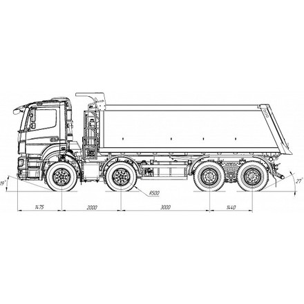 Самосвал KAMAZ-65201-21010-53 