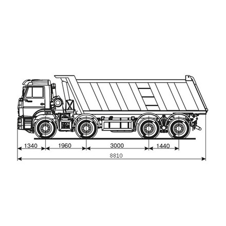 Самосвал KAMAZ-65201-49 (B5)