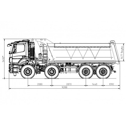 Самосвал KAMAZ-65801-68(Т5)