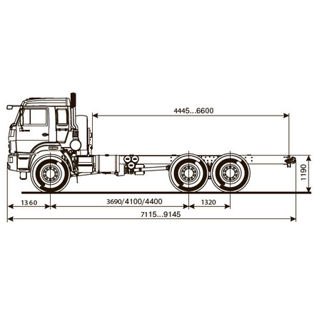 Шасси KAMAZ-43118-50