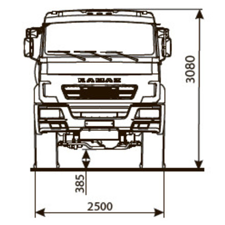 Шасси KAMAZ-43118-50