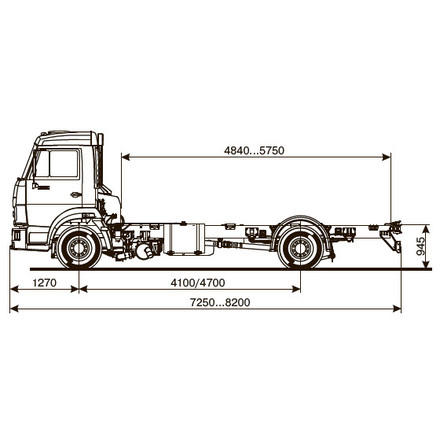 Шасси KAMAZ-4308-69 (G5)