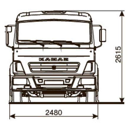 Шасси KAMAZ-4308-69 (G5)