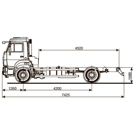 ШАССИ KAMAZ-43253-69 (G5)