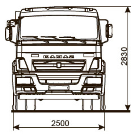 ШАССИ KAMAZ-43255-69 (G5)