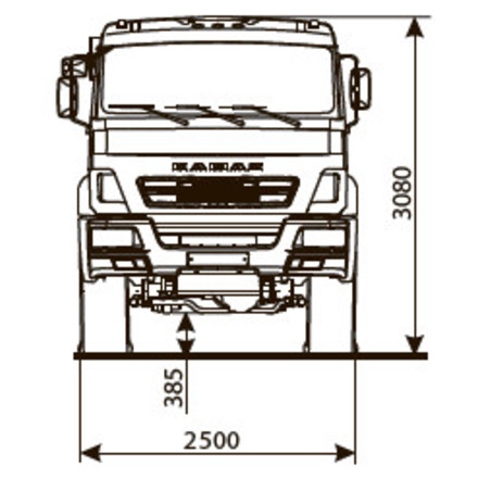 ШАССИ KAMAZ-5308-48 (A5)