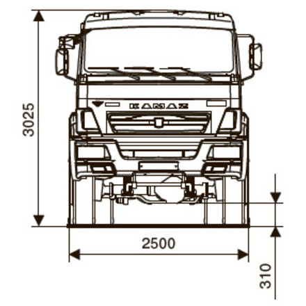 ШАССИ KAMAZ-65111-50