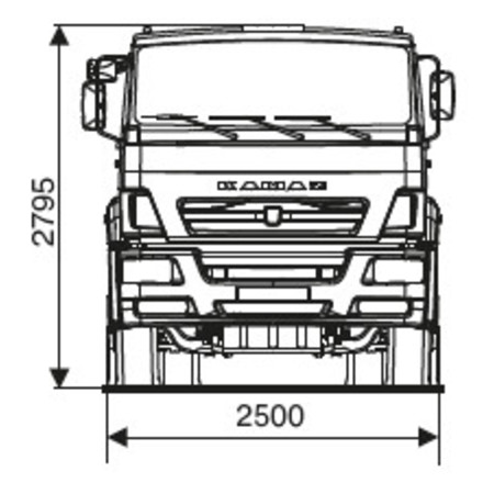 ШАССИ KAMAZ-65201-53