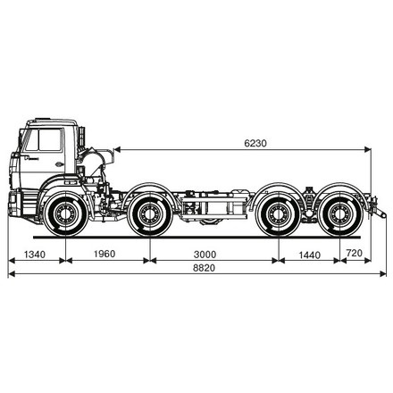 ШАССИ KAMAZ-65201-53