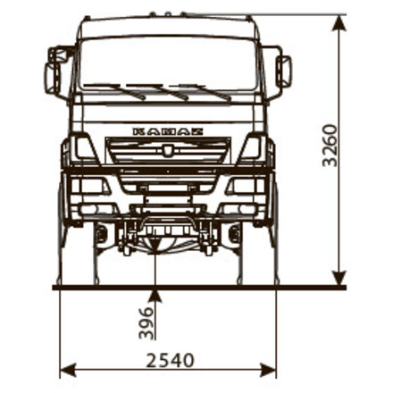 ШАССИ KAMAZ-65221-53