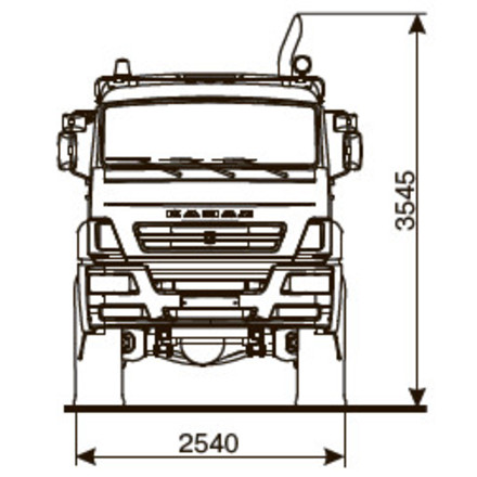 ШАССИ KAMAZ-65224-53