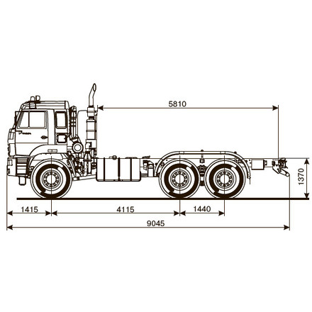 ШАССИ KAMAZ-65224-53