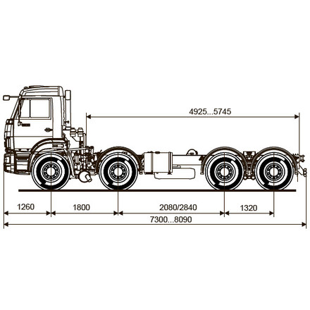 ШАССИ KAMAZ-6540-48 (А5)