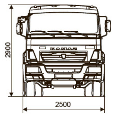 ШАССИ KAMAZ-6540-48 (А5)