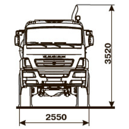 ШАССИ KAMAZ-6560-53