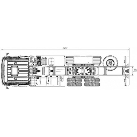 ШАССИ KAMAZ-6580-3051-68 (T5)